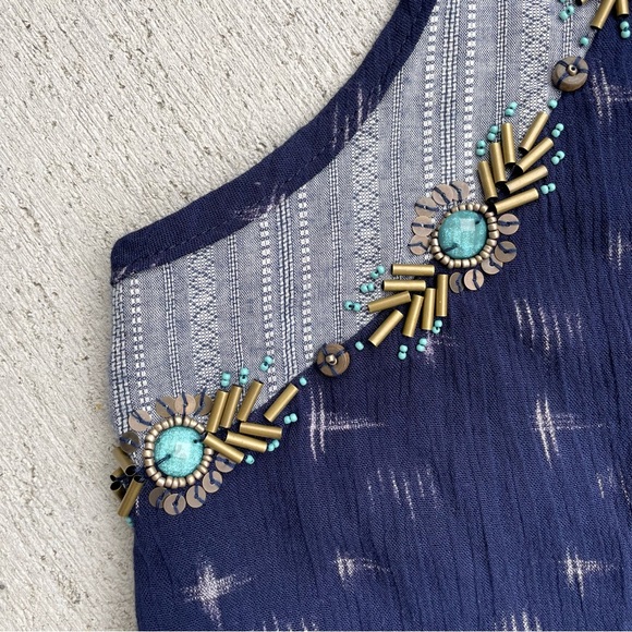 Miss Me beaded hi-low tunic XS - Picture 8 of 10